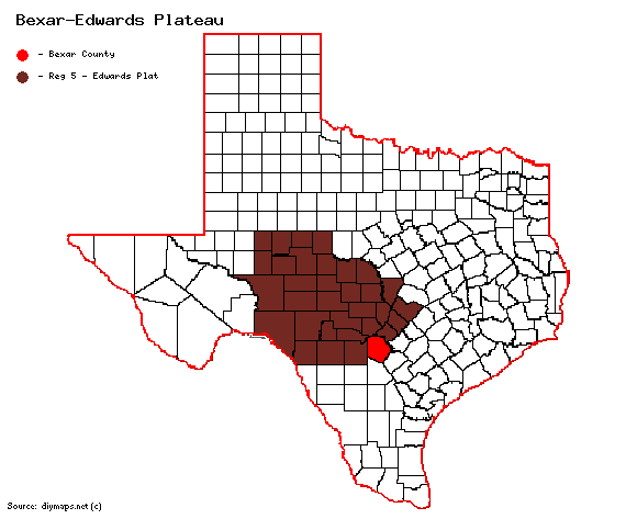 Bexar-red-Edwards Plateau.gif
