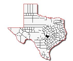 map of Travis County
